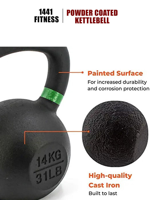 Powder Coated Cast Iron KettleBell 4 to 40 kg