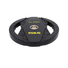1441 Fitness Black Rubber Dual Grip Plate - 2.5 kg to 20 Kg (Sold as per Piece)