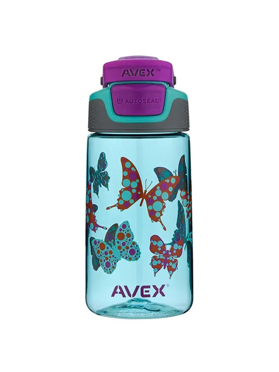 Avex Freeride Autoseal 160Z Barbadoz Butterfly Kids Water Bottle