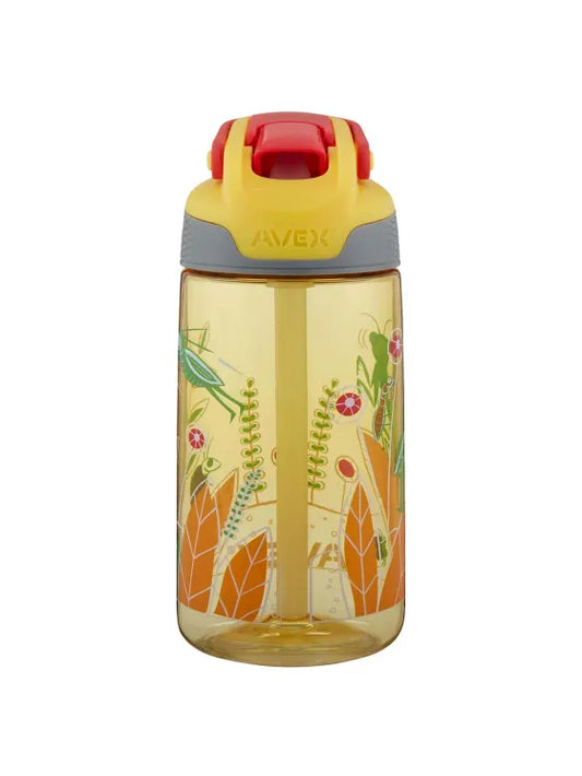 Avex Freestyle Autoseal Yellow Bugs Kids Water Bottle