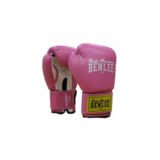 Benlee Rodney Leather Boxing Gloves 12Oz Pink/White