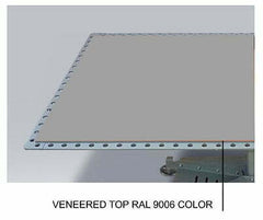 Bilijardai Decotech Modern Pool Table in Anthracite Finishing with Ball Return System 7ft with Glass Dining Top