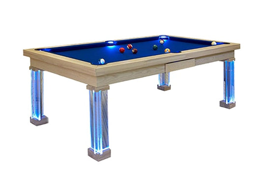 Bilijardai Pronto Monaco Home Use 8ft Pool Table with LED Blue Light