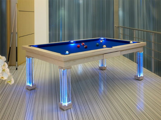 Bilijardai Pronto Monaco Home Use 8ft Pool Table with LED Blue Light