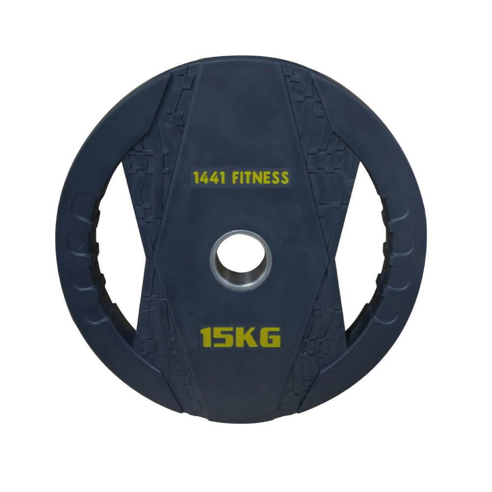 1441 Fitness Black Rubber Dual Grip Plate - 2.5 kg to 20 Kg (Sold as per Piece)