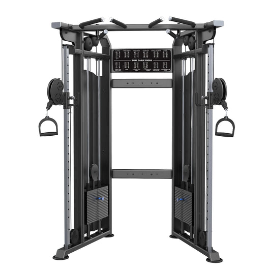 DHZ Fitness Dual Adjustable Pulley Functional Trainer U1017C