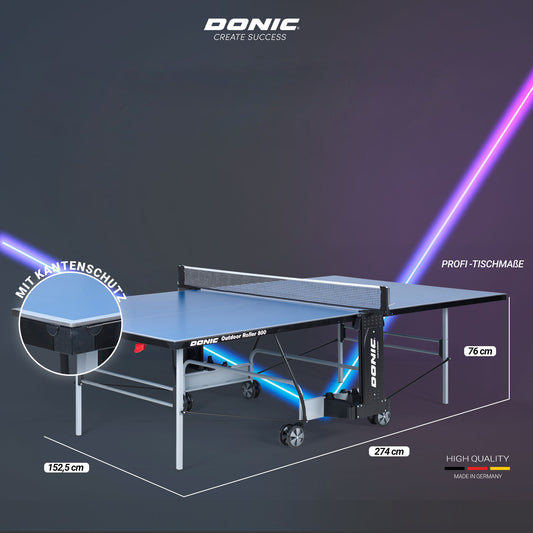 DONIC Table Tennis Outdoor Roller 800 Blue