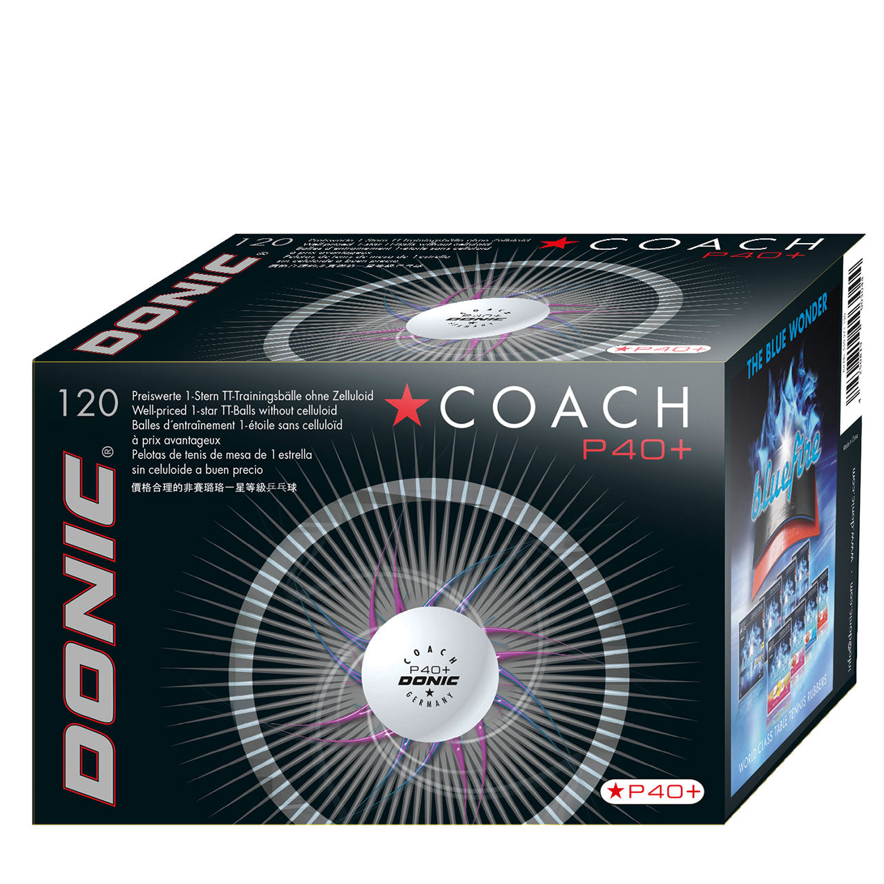 Donic Coach Table Tennis Balls P40 120 Pcs
