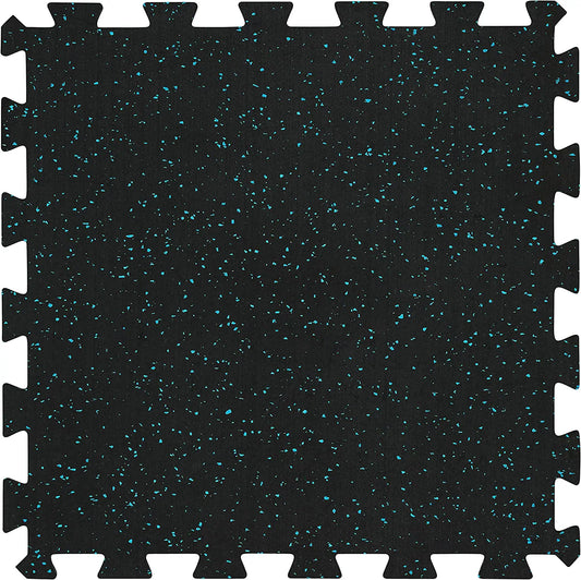 EPDM Gym Flooring Tile Blue Black