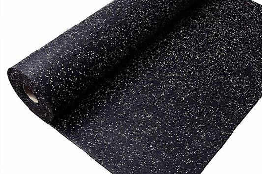 Gym Mat EPDM Rubber White Black 12sqm