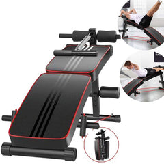 Harley Fitness Adjustable Foldable Decline AB Workout Bench