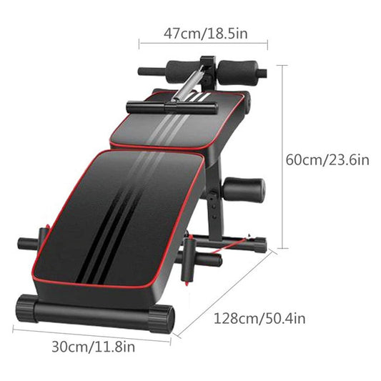 Harley Fitness Adjustable Foldable Decline AB Workout Bench