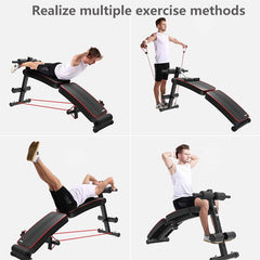 Harley Fitness Adjustable Foldable Decline AB Workout Bench