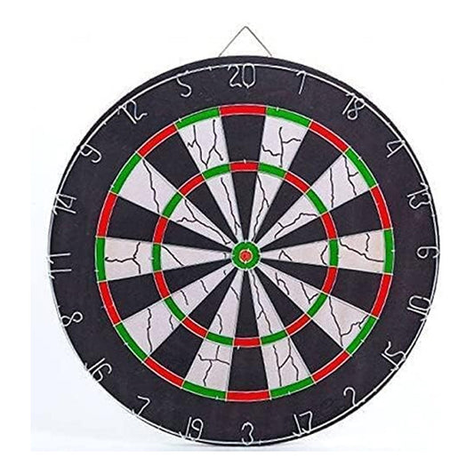 Harley Fitness Flocked Dartboard with 6 Darts