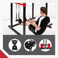 Harley Fitness Multi Gym Squat Rack with Pull-Up Bar