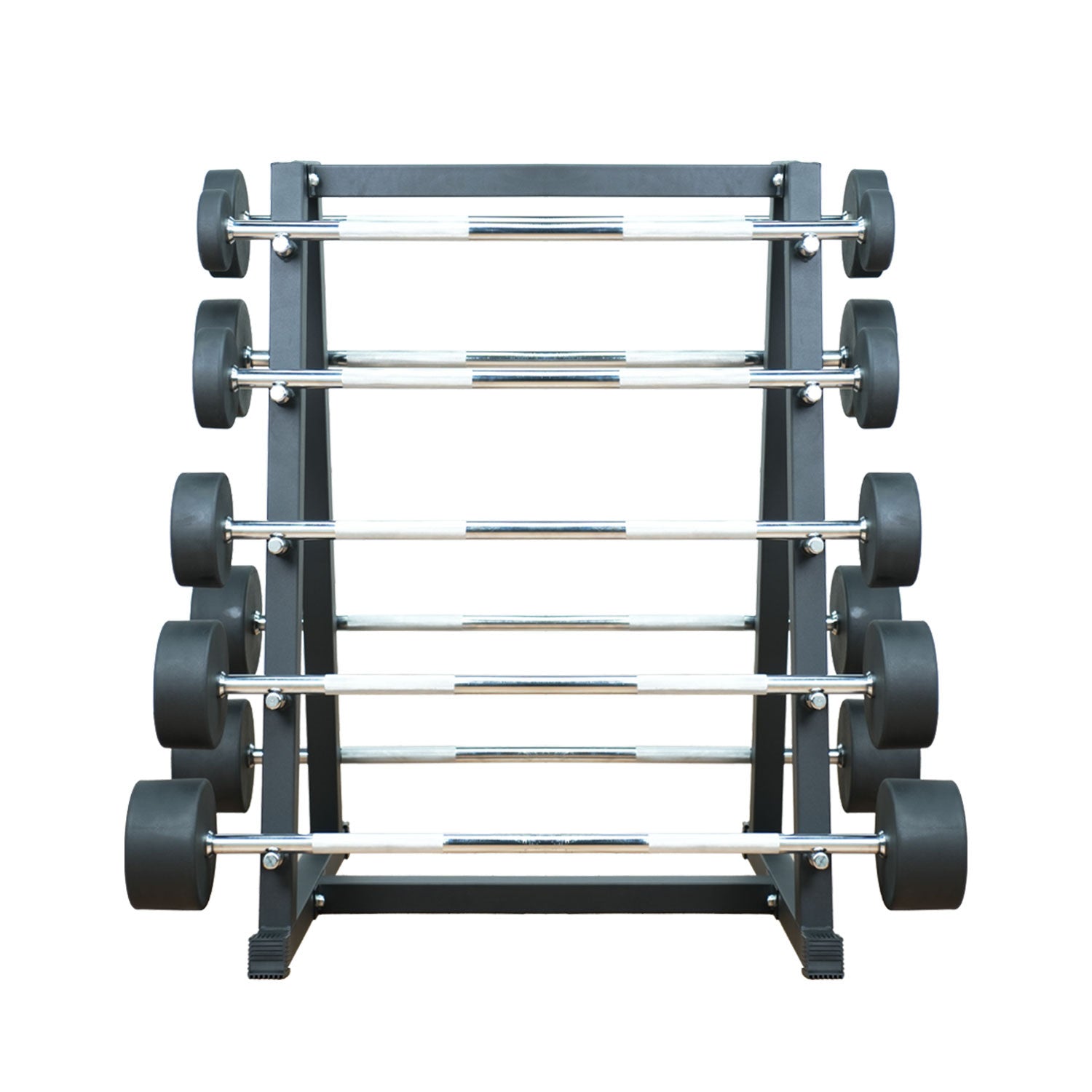 Harley Fitness TPU Fixed Straight Barbell Set with Rack (10 - 50Kg)