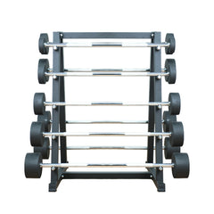 Harley Fitness TPU Fixed Straight Barbell Set with Rack (10 - 50Kg)