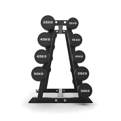 Harley Fitness TPU Fixed Straight Barbell Set with Rack (10 - 50Kg)