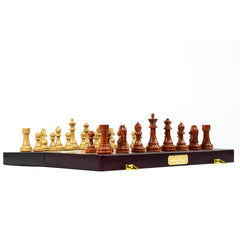 Harley Fitness 52cm x 52cm Wooden Chess Board with High Polymer Weighted Chess Pieces Set - S5026C