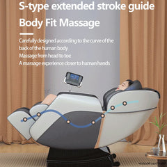 Harley Fitness Zero Gravity Massager Chair with Stretching, Tapping, Heating Back and Foot Full Body Massage Chair