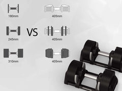 Horizon Adjustable Dumbbell 2kg - 20kg Pair