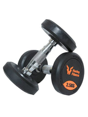 Harley Fitness Premium Rubber Coated Bouncing Round Dumbbells - Pair