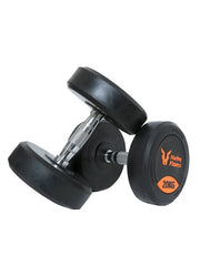 Harley Fitness Premium Rubber Coated Bouncing Round Dumbbells - Pair