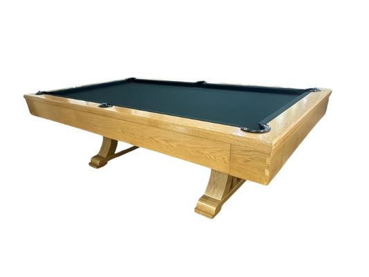 Knight Shot Athena Handicraft Pool Table in Natural Oak Finishing 8ft.