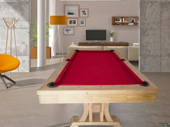 Knight Shot Athena Handicraft Pool Table in Natural Oak Finishing 8ft.