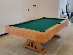 Knight Shot Athena Handicraft Pool Table in Natural Oak Finishing 8ft.