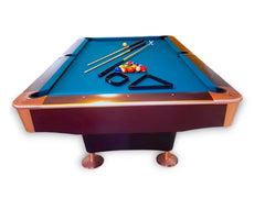 Knight Shot Galaxy Commercial Billiard Table Ball Return System 9ft | Mahogany