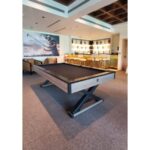 Knight Shot Xenia Home Use Dining Pool Table in Drop Pocket 8ft