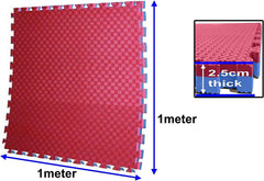 MF Eva Interlocking Foam Mat - Red/Blue 25mm