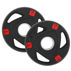 MF Tri-Grip Olympic Rubber Plates 2.5 Kg to 25 Kg