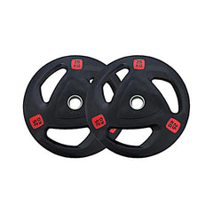 MF Tri-Grip Olympic Rubber Plates 2.5 Kg to 25 Kg