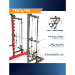 Marcy Pro Smith Machine Home Gym Training System Cage SM 4903