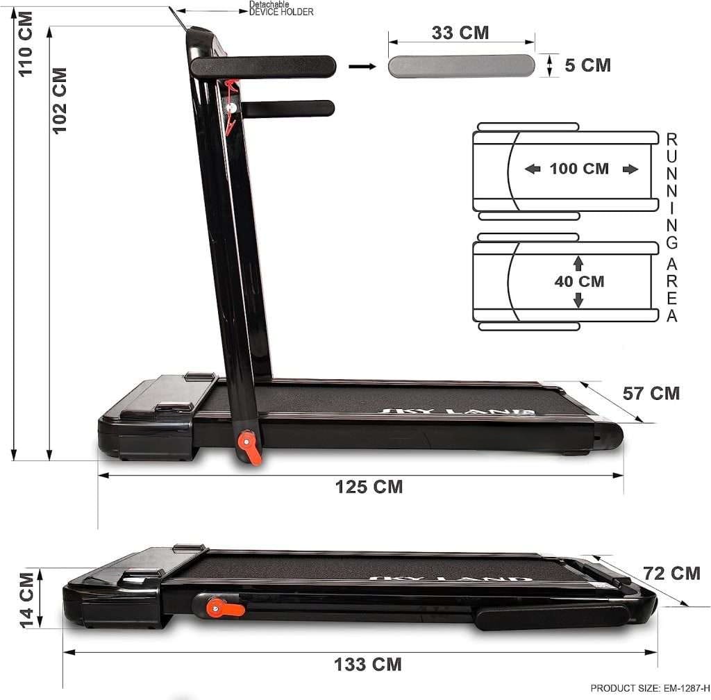 Miracle 2 in 1 Foldable Treadmill Under Desk Walking pad