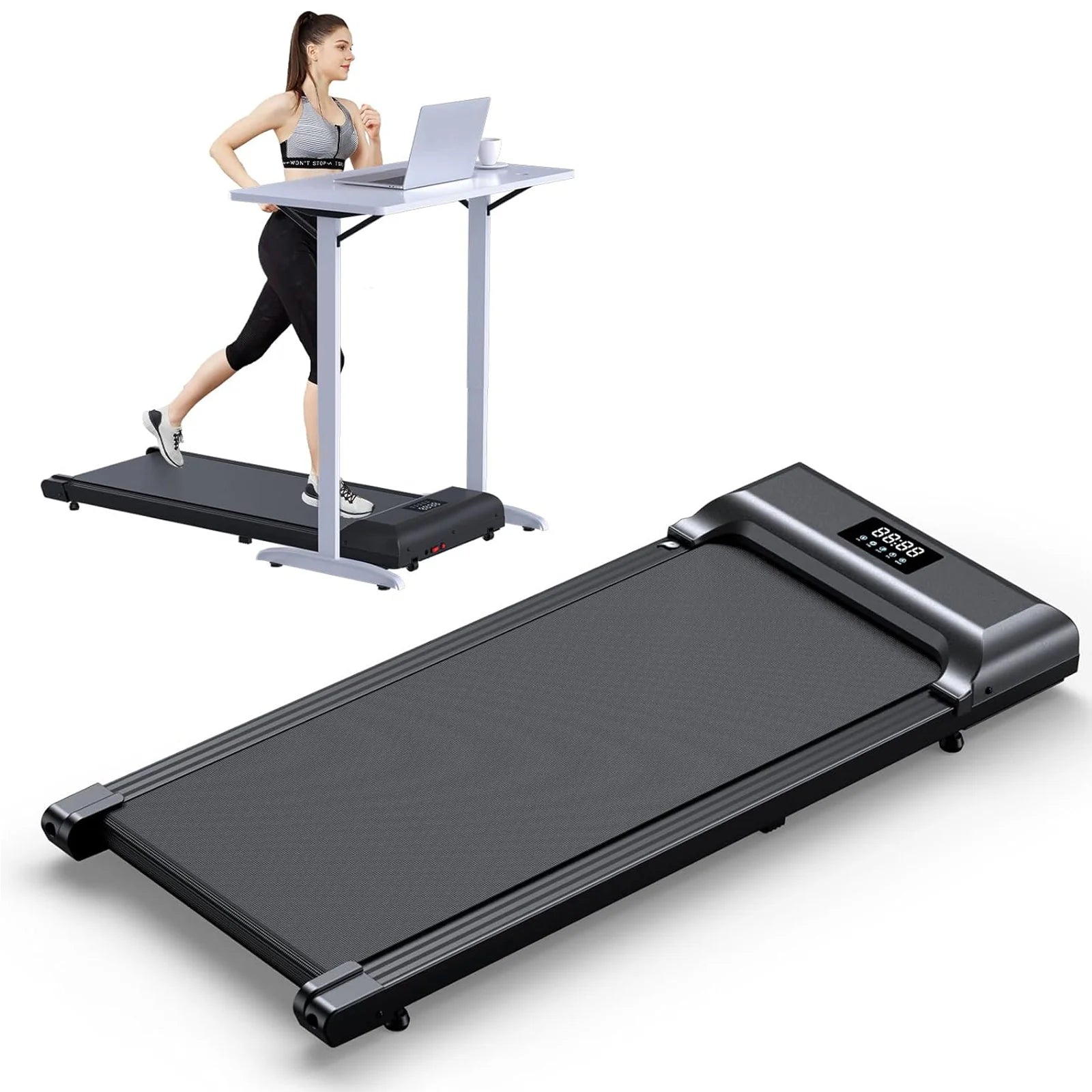 Miracle Fitness Walking Pad Treadmill with Wireless Remote Control