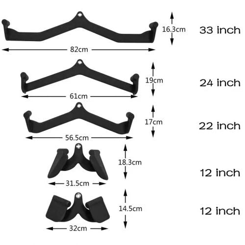 MF Lat Pulldown Cable Attachment Set 5pcs