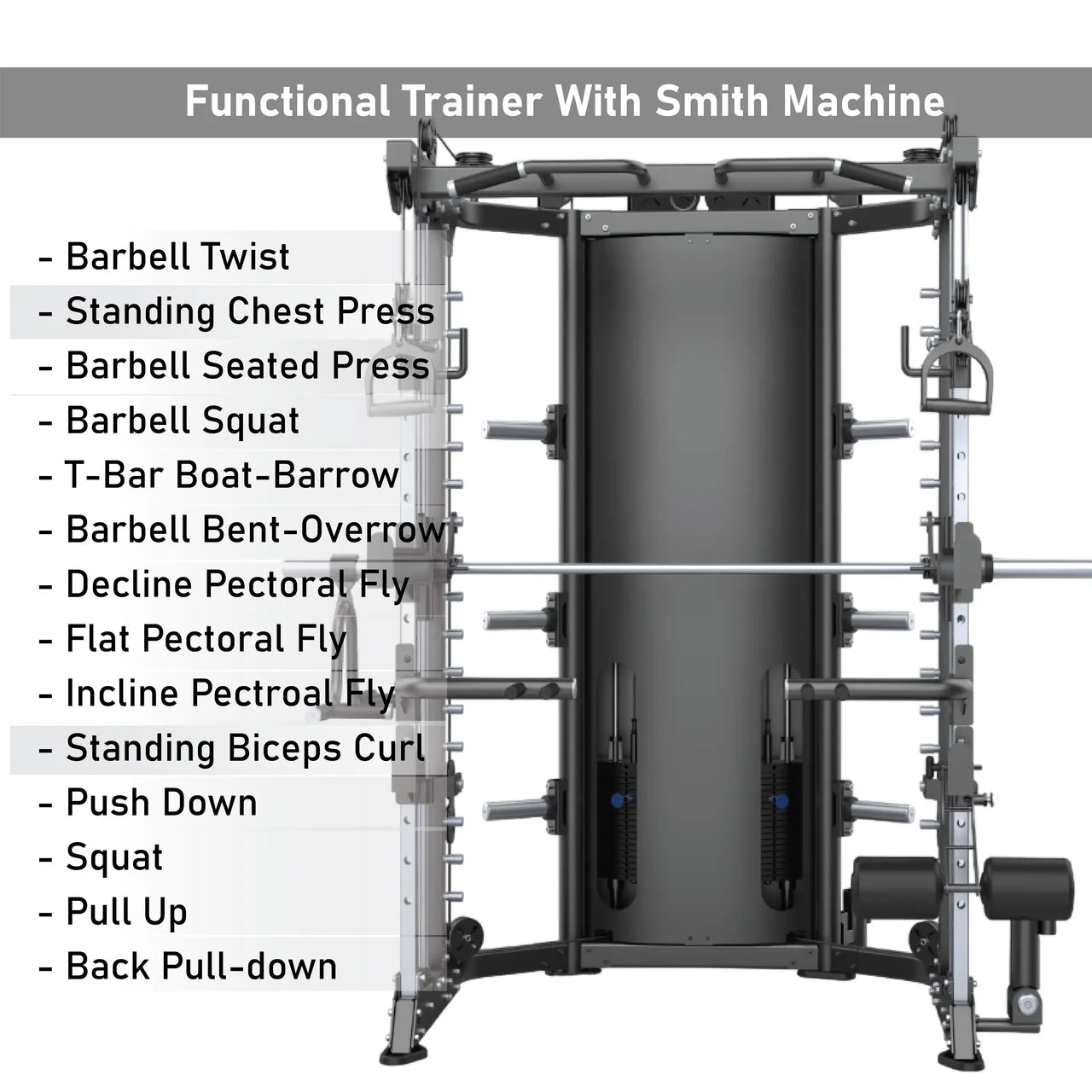 Miracle Fitness Prestige Series Functional Trainer with Smith Machine DY-6000