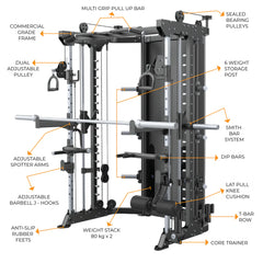 Miracle Fitness Prestige Series Functional Trainer with Smith Machine DY-6000