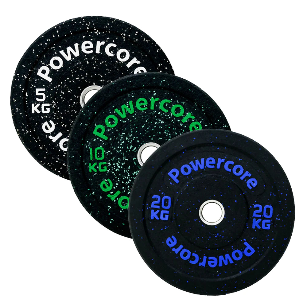 Powercore Hi-Temp Bumper Plates With Blue Crumbs