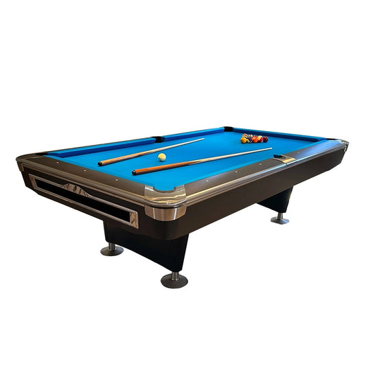 Princely Professional American 9ft Marble Top Pool Table With Ball Return System | Billiard Table