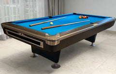 Princely Professional American 9ft Marble Top Pool Table With Ball Return System | Billiard Table