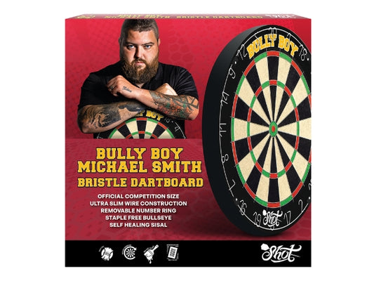 Shot Darts Bully Boy Michael Smith Bristle Dartboard