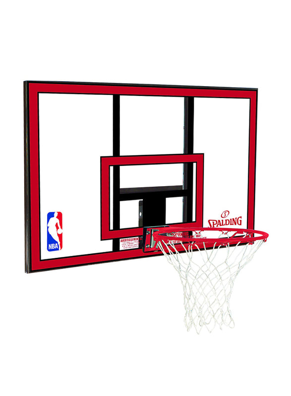 Spalding 44-Inch NBA Combo Polycarbonate Basketball Back Board Red/Black