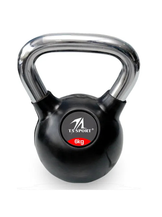 TA Sport Black Rubber Kettlebells 4kg - 28kg