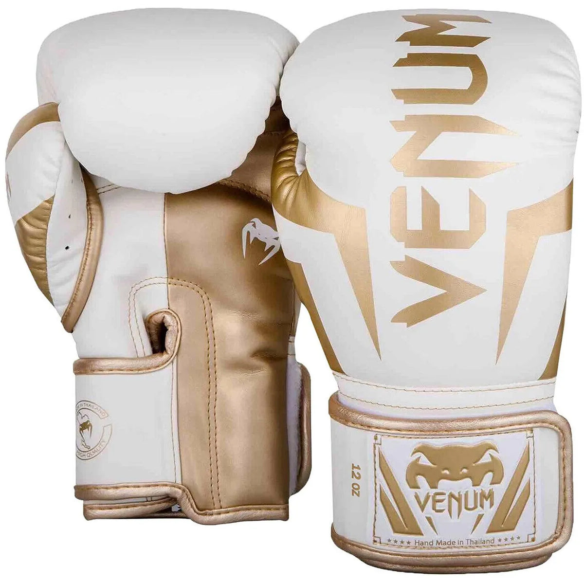 Venum Elite Boxing Glove White|Gold