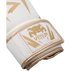 Venum Elite Boxing Glove White|Gold