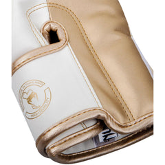 Venum Elite Boxing Glove White|Gold